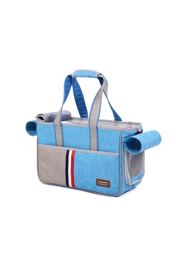 Fochsia Dodopet Açık Oxford Kumaş Kedi Köpek Evcil Hayvan Taşıyıcı Çanta, Boyut: 43 X 19 X 26cm Gök M