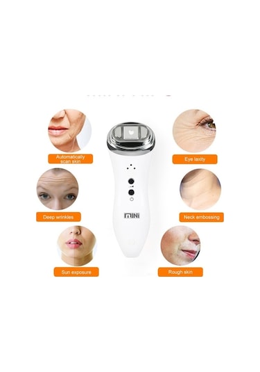 Carrier- Mini Hıfu Ultrasonik Ölçekleyici Kaldırma Ve Kırışıklık,hızlı Relaks Masaj Cihazları,renpho Masaj 10020426 Beyaz