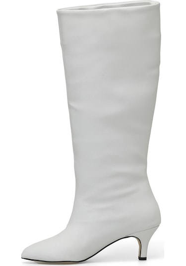 Butigo Helly 3pr Beyaz Kadın Topuklu Çizme 000000000101740938 Beyaz