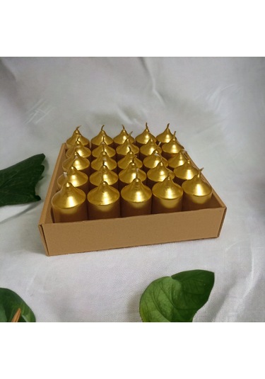 Bar Mum 25li Paket Altın Varaklı Altın