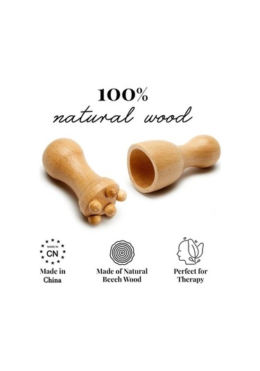 Rulo Masaj Ahşap Terapi Vücut Masaj Aracı Ayak Yüz Omuz Boyun El Itme Rulo Masaj Vücut Yatıştırıcı Masaj Aracı Yeni 93xe45 Çok Renkli