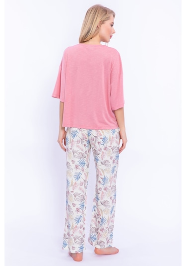 Arnetta Never Lost  Retro Pembe Bol Kesim Kadın Pijama Takımı
