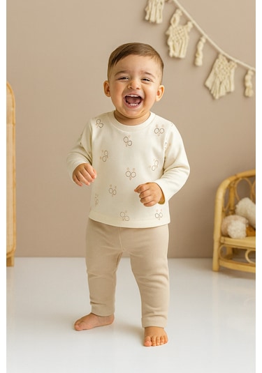 Bear Hugs Pijama Takımı Toprak