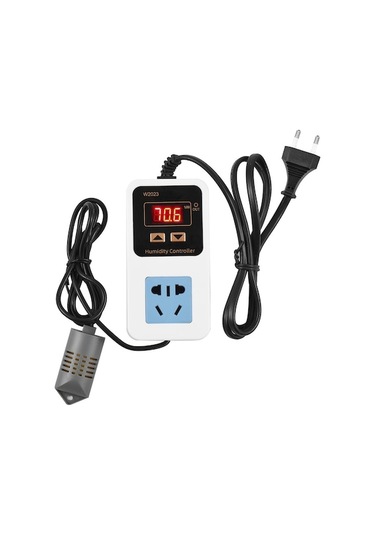 Akıllı Nem Kontrol Cihazı W2023: Sayısal Göstergeli, Duvar Takılı, 0-99% Rh Aralığı, 1500w Çıkış Gücü, Küçük Avrupastandartı