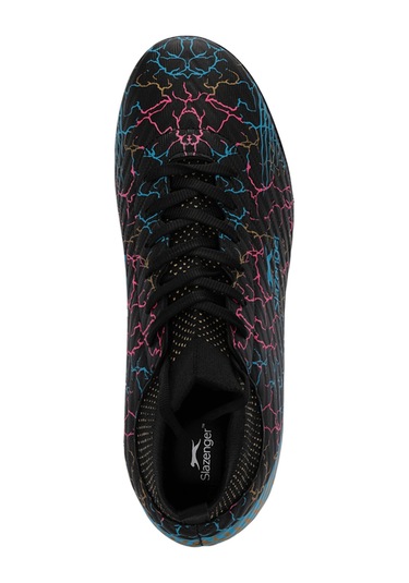 Slazenger Corner Erkek Çocuk Halı Saha Siyah Futbol Ayakkabısı Siyah