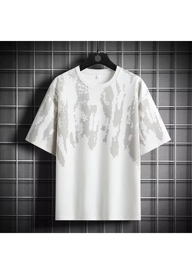 Erkek Kısa Kollu Tişört, 8887 Beyaz Diğer