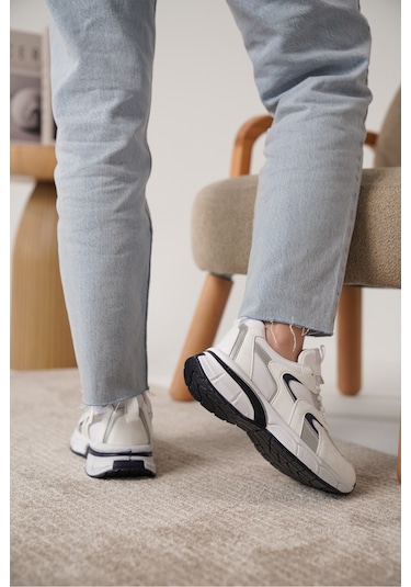 Sameto Günlük Ortopedik Kadın Sneaker Spor Ayakkabı Beyaz