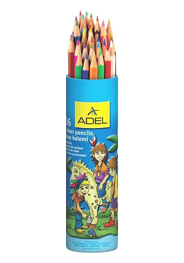 Adel Tüp Boya Kalemi 36 Renk Tam Boy