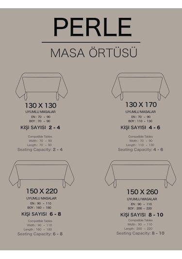 Daily Series Kadife Dokulu Keten Rengi Masa Örtüsü Keten