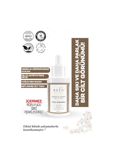 Beeo Apibeauty Arı Zehirli Propolisli Anti-Aging Yüz Bakım Serumu 30 ML
