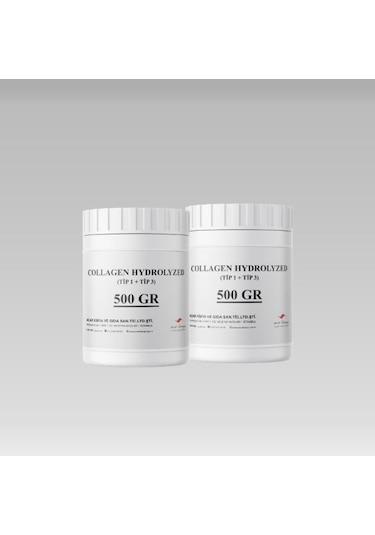 Hydrolyzed Collagen Powder - 1 Kg - Toz Kolajen Tip 1 + Tip 3