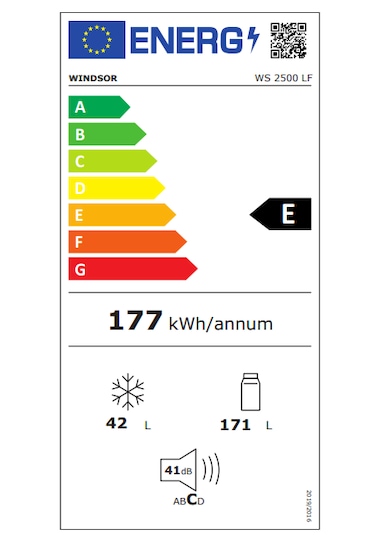 Windsor WS 2500 LF Low-Frost Statik Buzdolabı