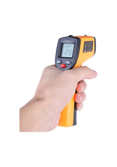 Gajeena Endüstriyel Isı Ölçer Gm320 Turuncu -50 C/+400 C 12:1 Mesafe Oranı, 0.1 C Çözünürlük Pil Dahil Değil