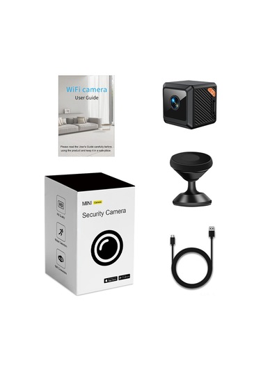 Springsun W02 Ev Güvenliği Kamerası: 1080p Hd, 140 Geniş Açı, İnfrafed Gece Görüşü, Hareket Algılama, Wifi Uzaktan Erişim, Hafıza Genişletme Desteği