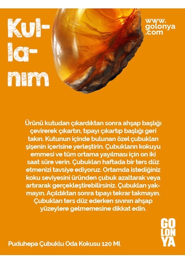 Golonya Puduhepa Çubuklu Oda Kokusu 120 ML
