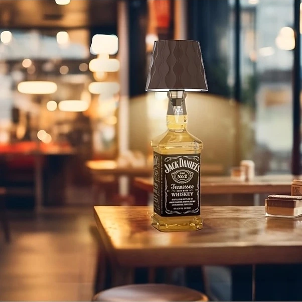 Trendooze Güneş022 Siyah Dal Desenli Led Masa Lambası 3 Renk Dokunmatik Şarj Edilebilir/ Siyah