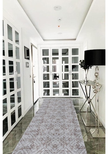 Vizon Kaymaz Tabanlı Kesme Yolluk Koridor Mutfak Salon Halısı