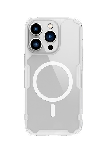 Nillkin İphone Uyumlu 14 Pro Max Magsafe Özellikli Nature Tpu Pro Kapak Şeffaf
