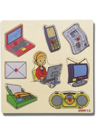 Iletişim Araçları Puzzle (30X30 Cm)