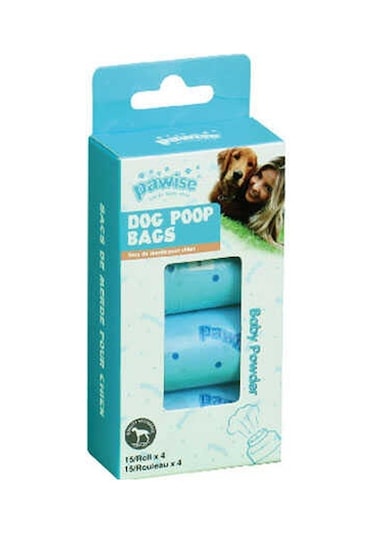 Pawise Evcil Hayvan Dışkı Pislik Torbası 4 x 15'li