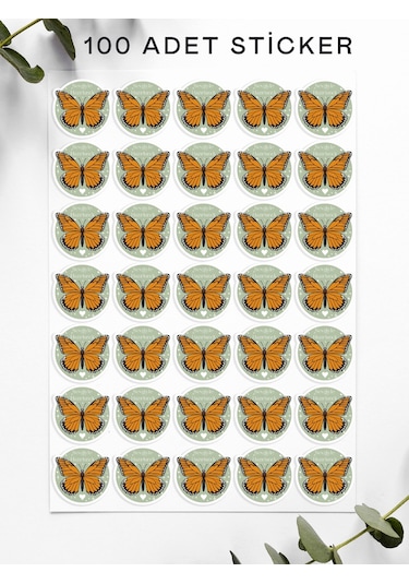 100 Adet Teşekkür Ederiz Stickers Paketleme Kargo Çıkartma Pyt077