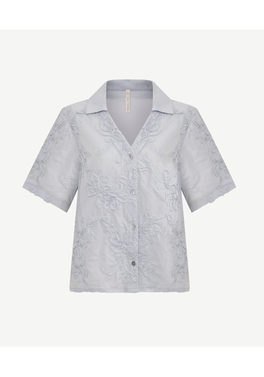 Yargıcı Kısa Kollu Gömlek 25kkgm6010x 010 Mavi