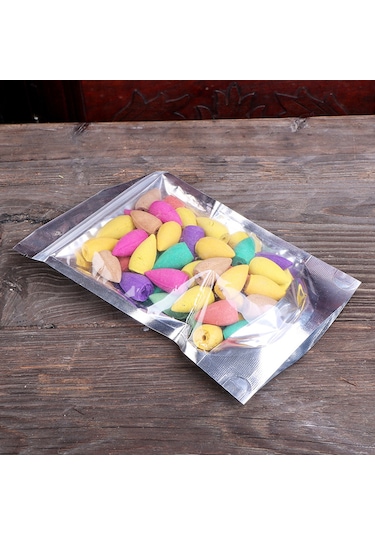 Reedark 6 Farklı Kokulu Sandalwood Tütsü Damlaları Geri Akışlı Tütsü Rahatlatıcı Ve Sakinleştirici 50 Adet Poşetli