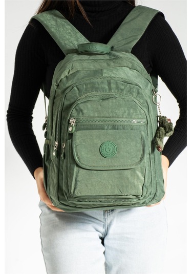 Orta Boy Sırt Çantası Ultra Hafif Çok Cepli Unisex Yeşil Model: 571-3j - Yeşil