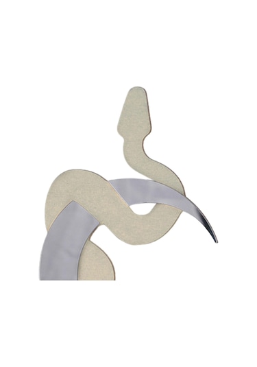 Suntek Duvar Dekor Ay Yılan Ayna Süsleme Banyo Otel Evi Ahşap