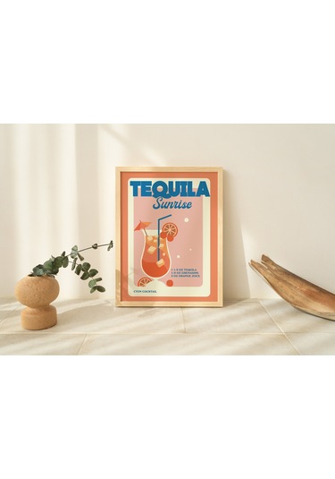 Tequila Sunrise, Retro Bar Sanatı, Özel Kokteyl Tarifi