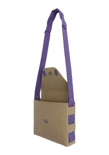 Kız Çocuk Omuz Çantası Keçe Sağlıklı Dikişsiz Etkinlik Günlük Çanta Kahve-mor Diğer