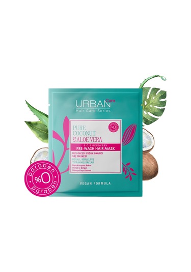 Urban Care Pure Coconut ve Aloe Vera Duş Öncesi Yoğun Onarıcı Saç Maske 50 ML