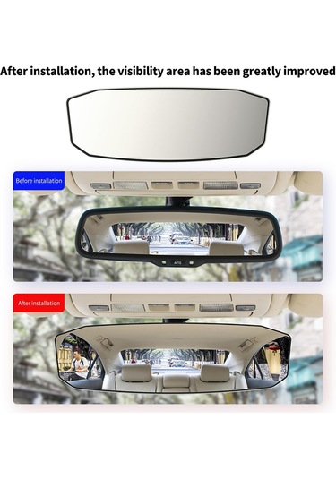 Dikiz Aynası Kavisli Dışbükey Dikiz Aynası Üzerinde Geniş Açılı Ayna Klipsi Kör Noktayı Azaltın