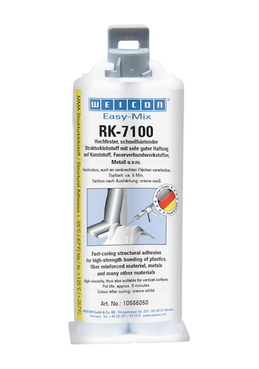 Weicon Easy-Mix Rk-7100 Yapıştırıcı 50 Ml Krem Beyaz