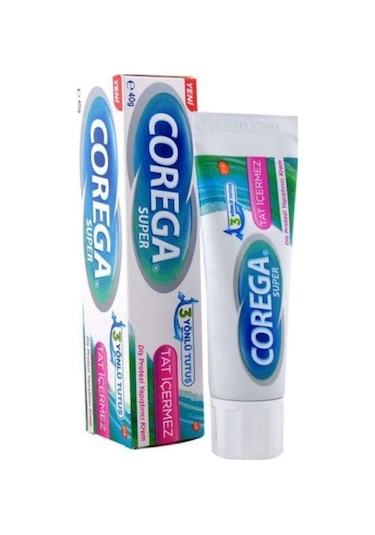 Corega Super Tat İçermez Diş Protezi Yapıştırıcı Krem 40 G