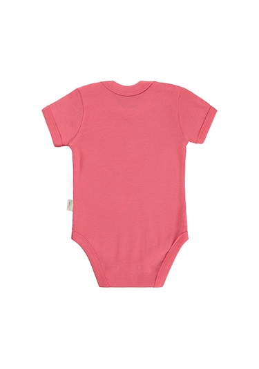 Civil Baby Cute Bunny Baskılı 1-36 Ay Çıtçıtlı Badi - Kırmızı Nar