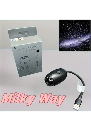 Willowhaven 1 Adet Yeni Geliştirilmiş Galaxy Araba Projektör Lamba Usb Güçlü 360 Dönebilir Yıldız Işığı Oda Otomobil Tavanı Yatak Odası Iç Mekan Kullanımı Parti Hediye