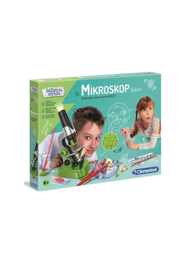 Clementoni Bilim ve Oyun İlk Mikroskop Setim 64963