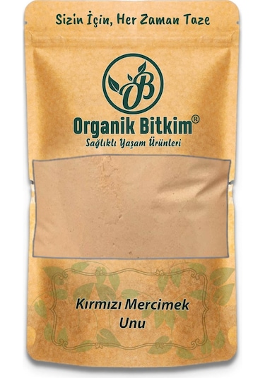 Organik Bitkim Mercimek Unu Kırmızı Mercimek Un 1400 G