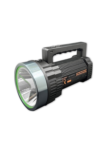 Tarez Gp-660 Şarjlı El Feneri Projektör 100 Watt 5000 Metre Menzilli Gri