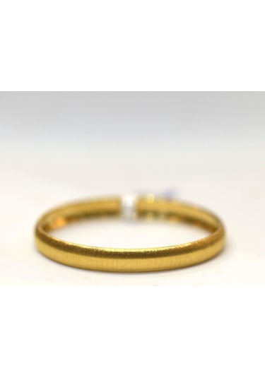 Yenigün Kuyumculuk 14 Ayar Altın Mat Simli 2.6 Gr 0-1 Yaş Çocuk Altın Bilezik