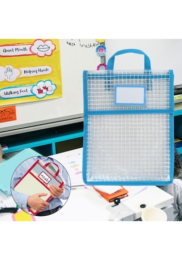 Suntek Organize Mavi Için Taşıma Saplı Çanta Örgü Saklama Diğer