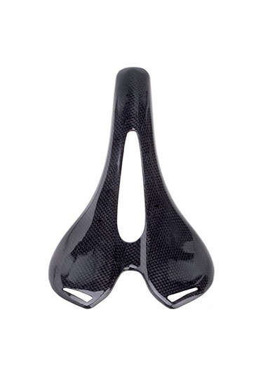 Lemestar Karbon Fiber Bisiklet Seli - Mtb, Yol Bisikleti İçin Ultra Hafif 110g Konforlu Orta Boşluklu Saddle - Siyah 3k Parlak Siyah