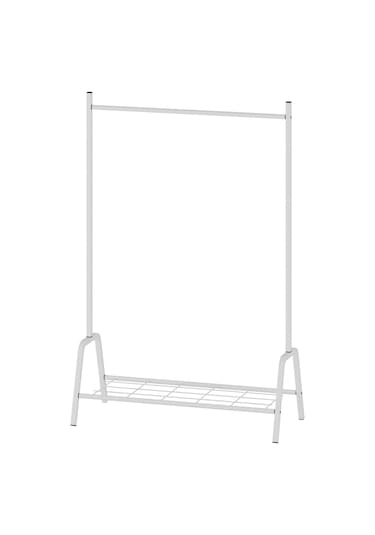 Bofigo Konfeksiyon Askısı Ayaklı Askılık Elbise Askılığı Raflı Askılık Venüs Beyaz