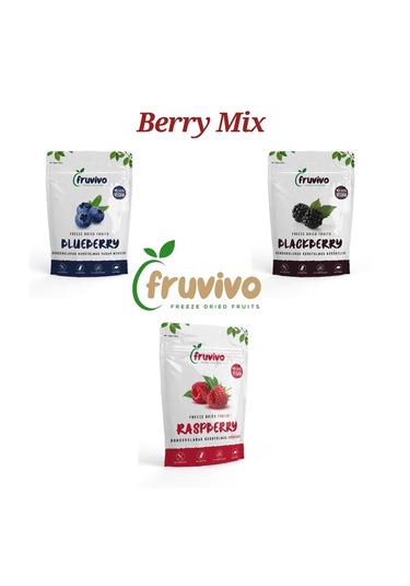 3'lü Mix Paket, Berry Mix, Dondurularak Kurutulmuş, %100 Vegan