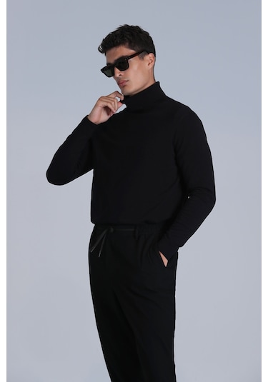 Lufian Erkek Kazak 112090126 Siyah Siyah