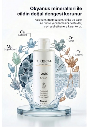 Pureical Aloe Vera & Sığla Yağı İçerikli Tonik 200 ML