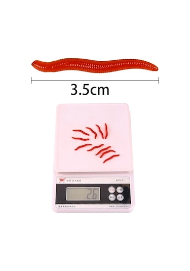 MSO Olta Balıkçılık Cezbedici Kokulu Silikon Solucan Yapay Yem