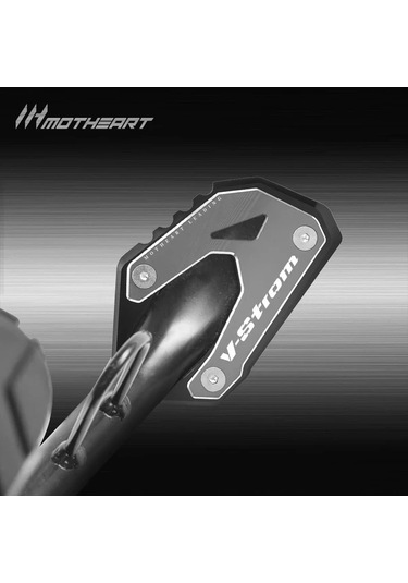 Xuweiwei Black Suzuki V-strom 1000/1050 800de 2014-2024 İçin Sağlam Alüminyum Motosiklet Yan Sehpa Pedi