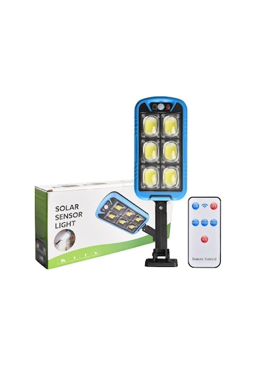 Powermaster Zb-150b Solar Sensörlü Cob Ledli Solar Lamba Beyaz
